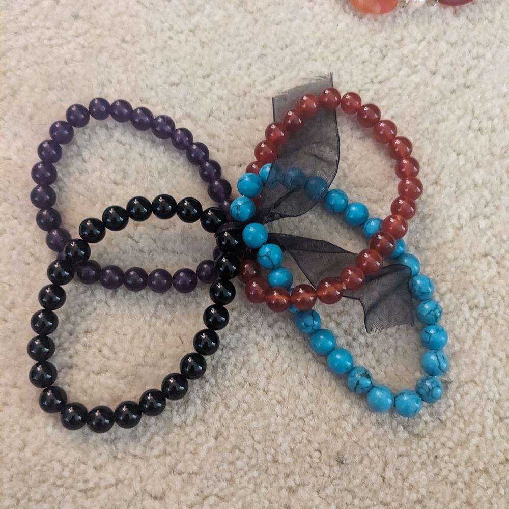 Colorful Beaded Bracelets Set